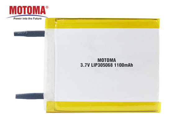 Porcellana batterie della batteria 3.0*50*68mm Motoma del polimero del litio di 3.7V 1100mAh Rechargable per i dispositivi di IOT