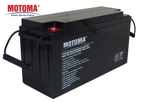 Pacchetto della batteria del fosfato del ferro del litio di alto potere 75Ah per il sistema a energia solare