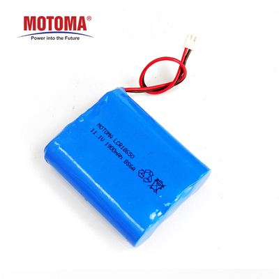 Batteria al litio cilindrica di 11.1V 2000mAh 18650 per il ricetrasmittente