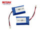 3,7 batteria sicura di lipo di V 1200mah ricaricabile con metallico e connettore