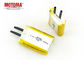 3,7 batteria sicura di lipo di V 1200mah ricaricabile con metallico e connettore