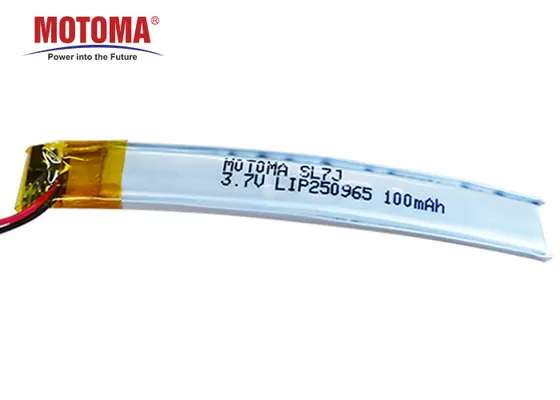 Batterie curve di Motoma, batteria al litio di 3.7V 100mah per i vetri astuti